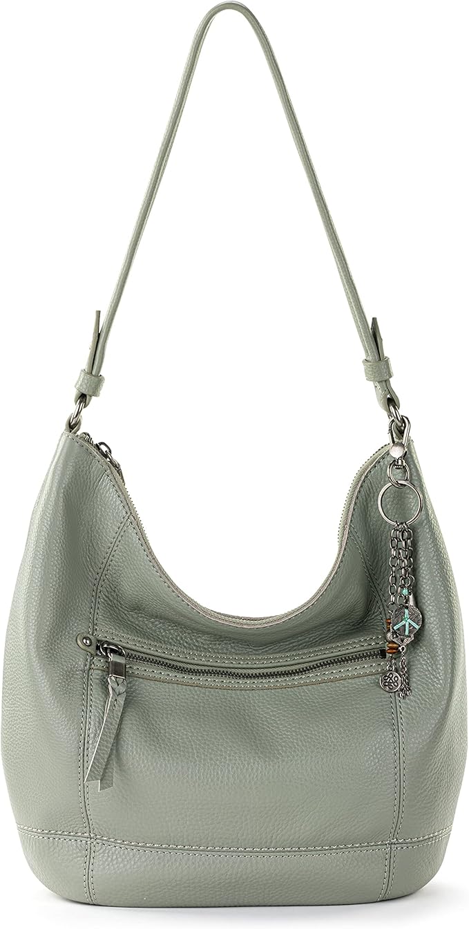 sak sequoia hobo 皮革包,柔软休闲,永恒高挑设计